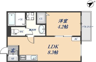 Dias東石切の物件間取画像